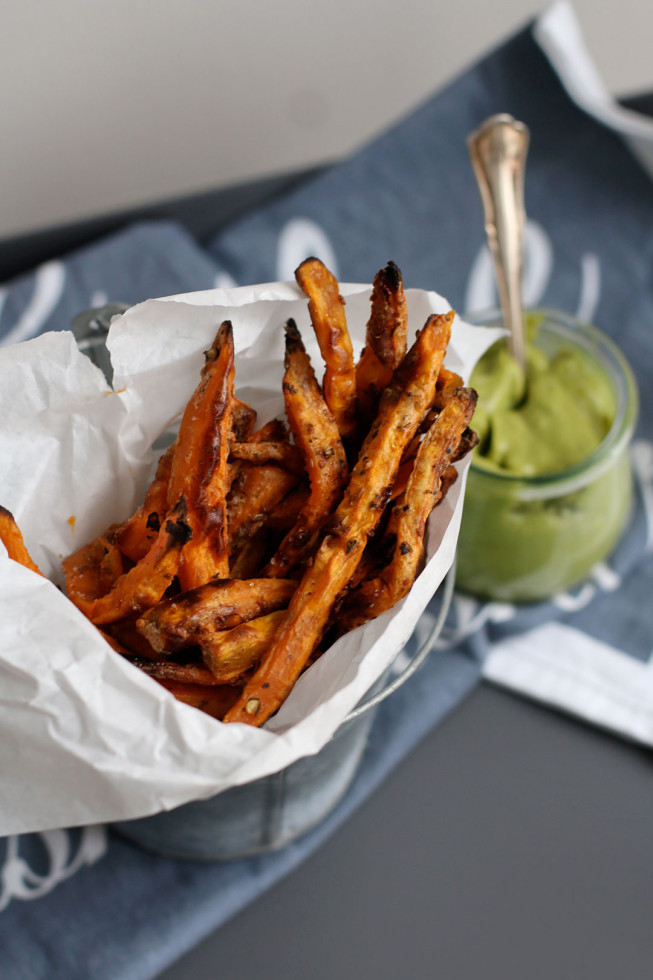 Rezept für selbstgemachte Süßkartoffel Pommes