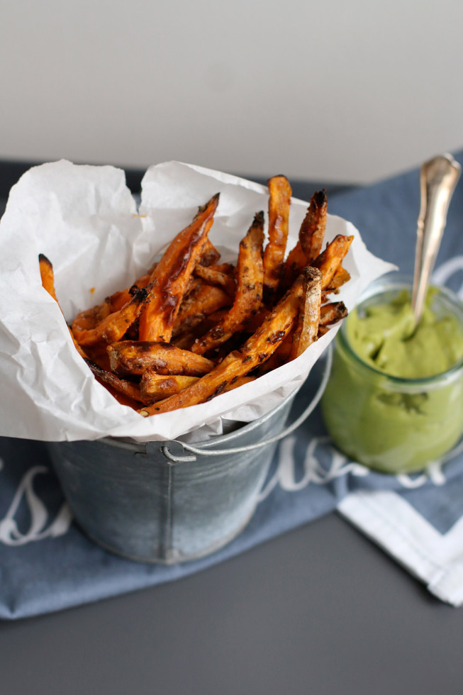 Rezept für selbstgemachte Süßkartoffel Pommes