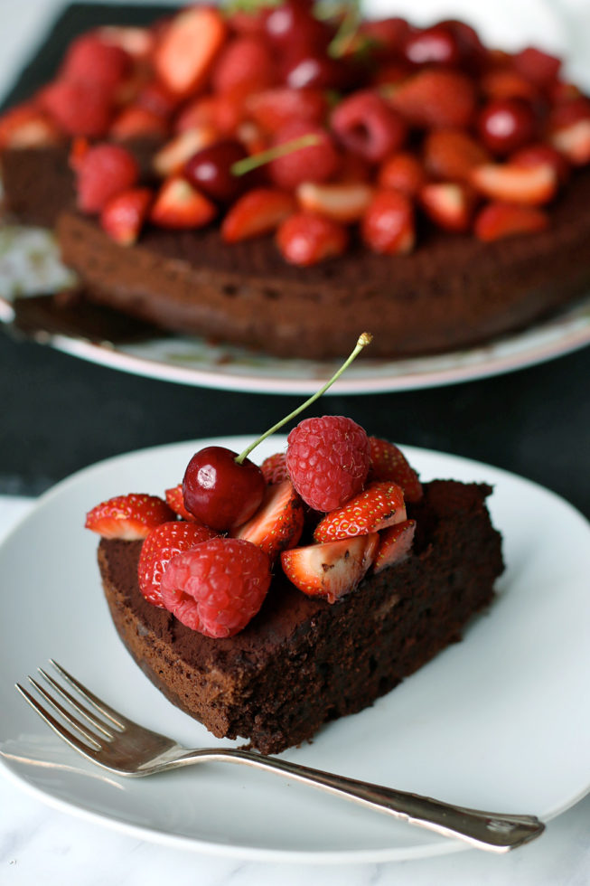 Rezept Schokoladenkuchen mit Beeren 