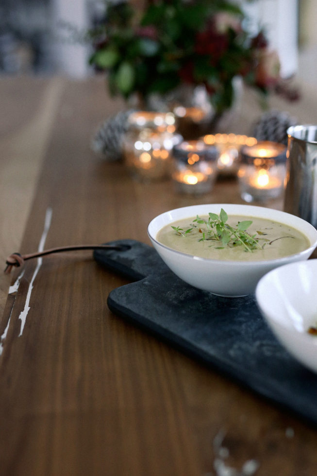 Rezept Cremige Maronensuppe mit Thymian