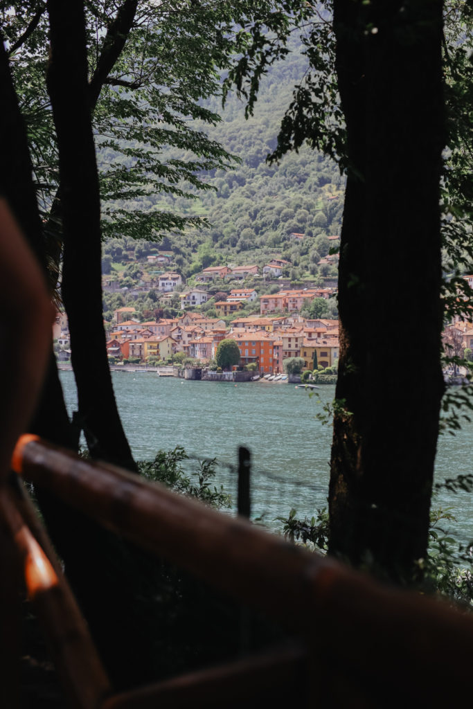 Blick von der Locanda dell‘Isola am Comer See