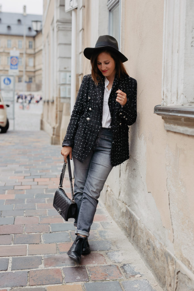 Herbstlook mit Blazer