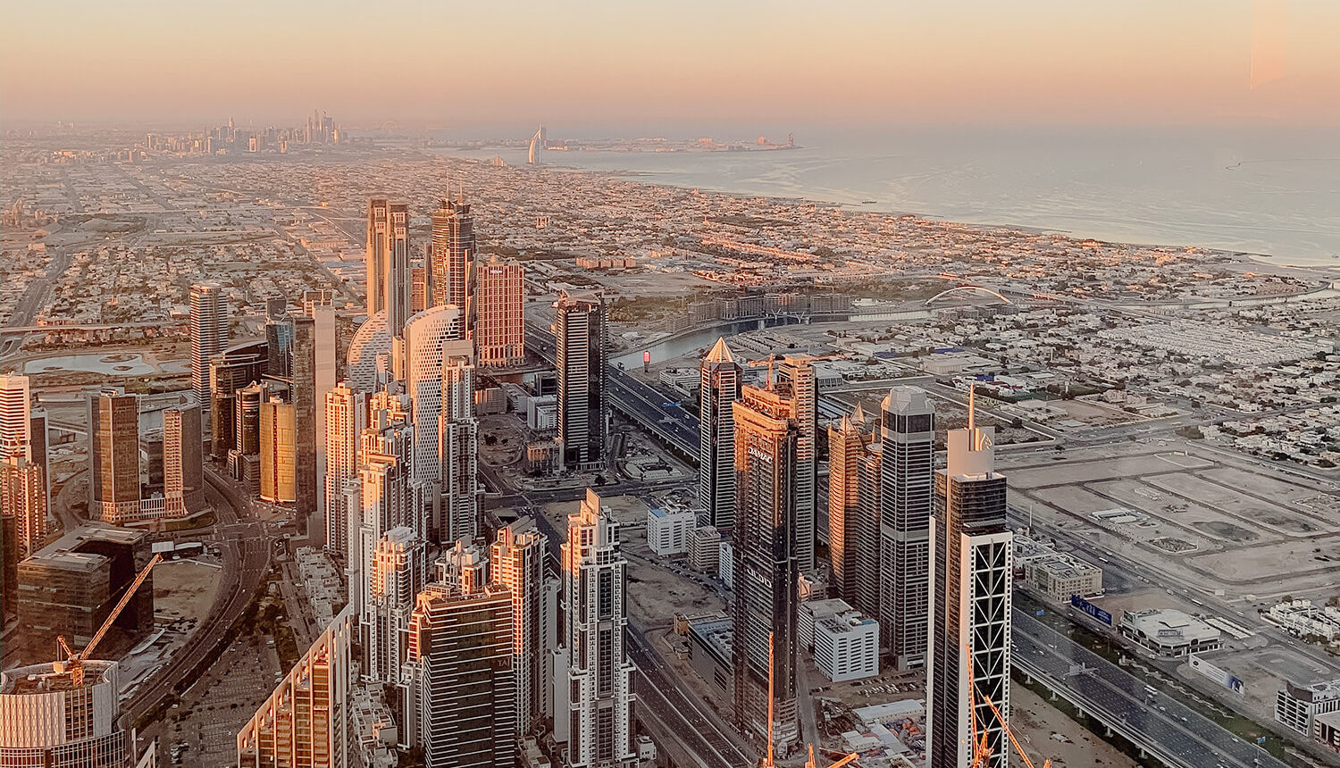 Sonnenaufgang vom Burj Khalifa