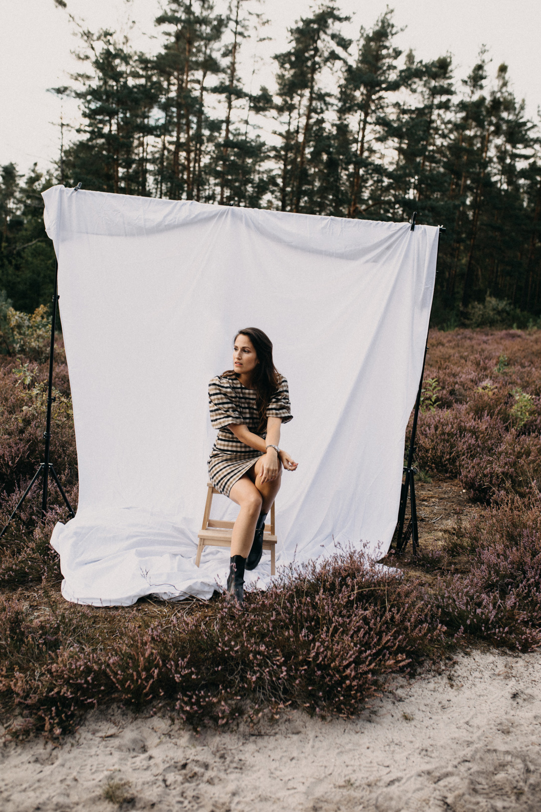 Herbstshooting, Outdoor Shooting mit Foto-Hintergrund, Selbstreflexion Corona, Positive Affirmation Corona